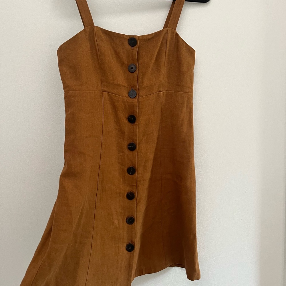 Sezane mini linen dress